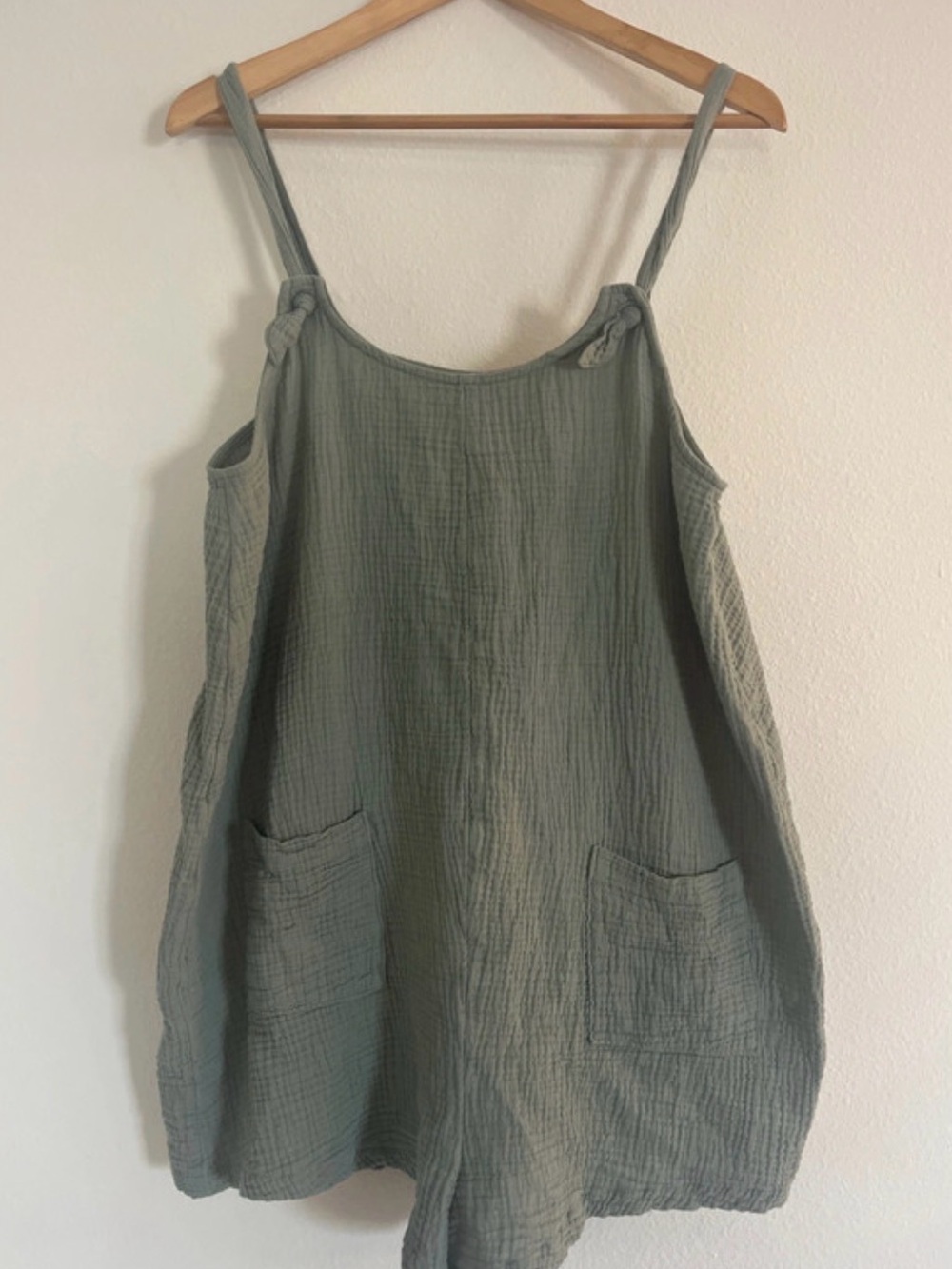 Ingrid & Isabel Teal Maternity Romper